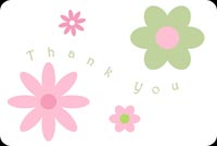 Pastel Flowers To Say Thanks Stationery, Backgrounds