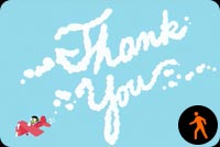 Sky Writing Thank You By Pbs Kids Stationery, Backgrounds