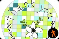 Thank You Flower Stationery, Backgrounds