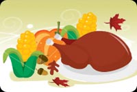 Turkey Delight For Thanksgiving Stationery, Backgrounds