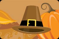 Brown Hat And Orange Pumpkin Stationery, Backgrounds