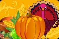 Colorful Turkey, Pumpkin And Corn Stationery, Backgrounds
