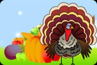The Turkey And Vegetables Stationery, Backgrounds