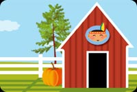 A Log Cabin, Pumpkin And Tree Stationery, Backgrounds