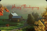 Happy Thanksgiving In The Countryside Stationery, Backgrounds