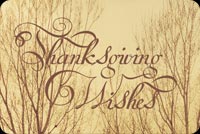 Thanksgiving Wishes For The Family Stationery, Backgrounds