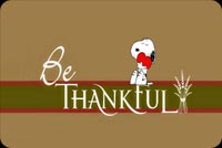 Snoopy Says Be Thankful Stationery, Backgrounds