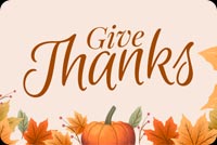 Give Thanks - Light Theme Stationery, Backgrounds