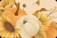 Happy Thanksgiving Floral Design Stationery, Backgrounds