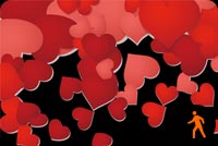 Animated Hearts Exploding Stationery, Backgrounds