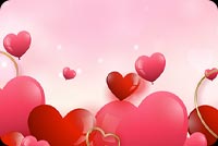 Floating Affection - Charming Valentine's Day Email Stationery Stationery, Backgrounds