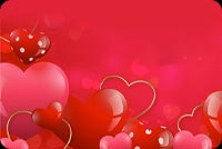 Radiant Romance - Lively Red Valentine's Email Stationery Stationery, Backgrounds