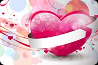 The Pink V-day Heart Stationery, Backgrounds