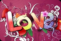 Colorful Valentines Day Greeting Stationery, Backgrounds