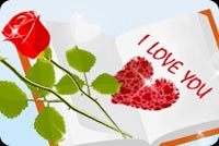 Flowers And Heart Are Love Stationery, Backgrounds