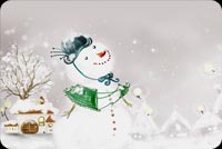 The Smiling Snow Man  Stationery, Backgrounds