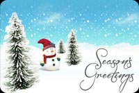 Season's Greetings By Frosty Stationery, Backgrounds