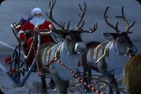 Santa & Reindeer Stationery, Backgrounds