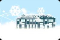 Snowflakes Fall On A Mansion Stationery, Backgrounds