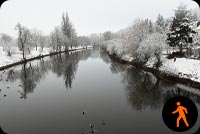 Animated: Beautiful Winter River Landscape 